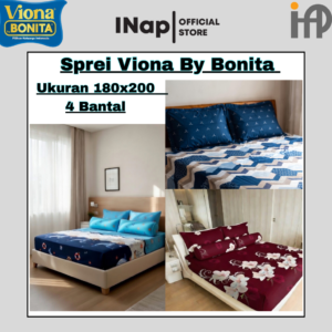 Sprei Viona By Bonita Ukuran 180x200 Bantal 4